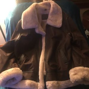 Leather Bomber Jacket